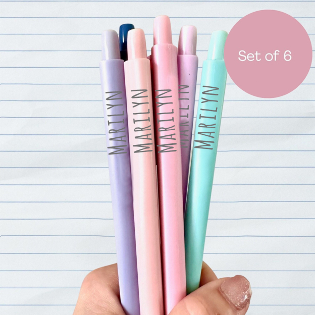 Personalized Back to School Set of 6 Mechanical Pencils | CWTeach08