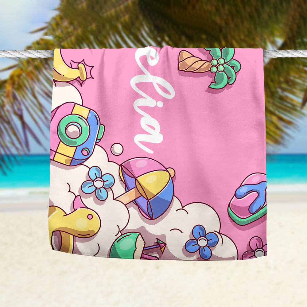 Personalized Lovely Kid Towel for Summer & Beach | CWTowel120