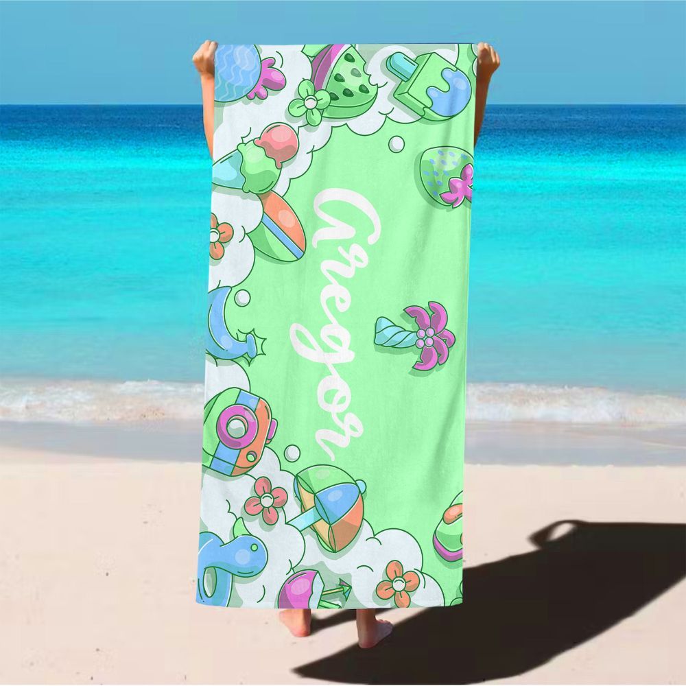 Personalized Lovely Kid Towel for Summer & Beach | CWTowel120