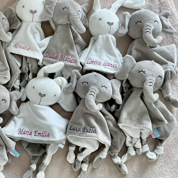 Personalized Baby Embroidery Comforter Sleep Toy | CWToy62