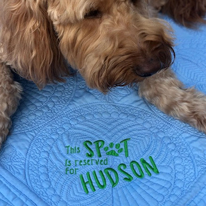 Personalized Embroidered Pet Blanket for Comfort & Unique | BKPet72