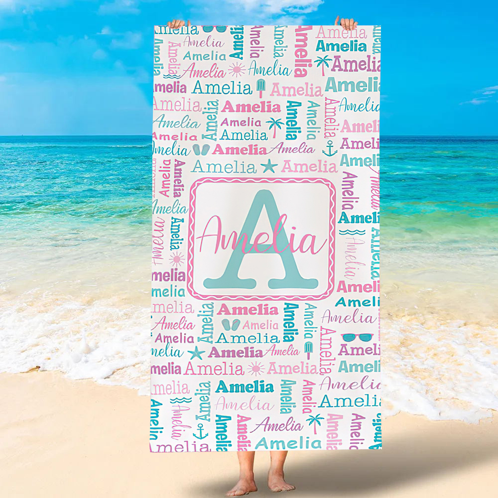 Personalized Lovely Kid Towel for Summer & Beach | CWTowel126