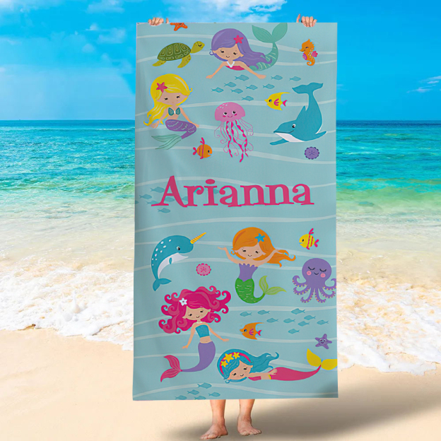 Personalized Lovely Kid Towel for Summer & Beach | CWTowel129