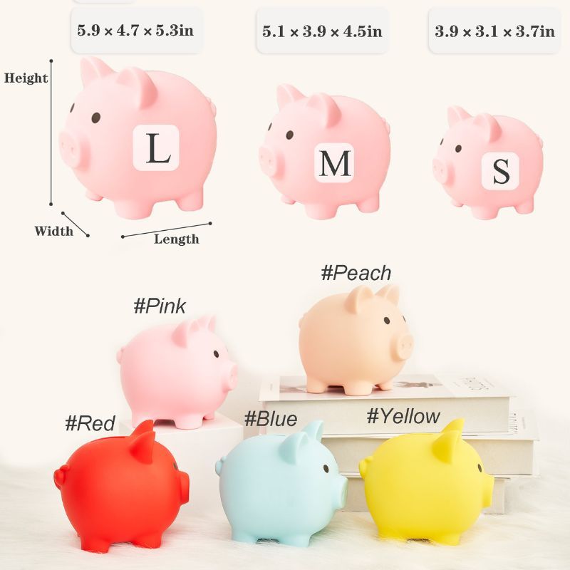Personalized Kids Name Cute Piggy Money Bank