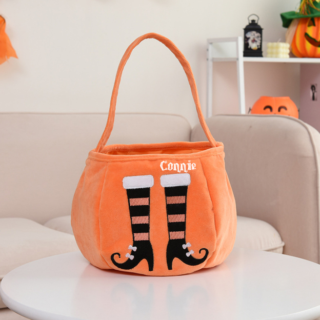 Personalized Embroidery Halloween Bucket | CWHalloween09