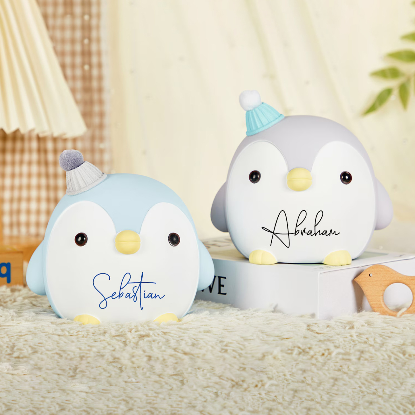 Personalized Kids Penguin Piggy Bank | CWToy68