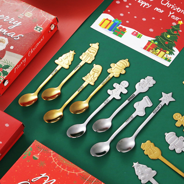 Personalized Christmas Spoons Gift Box | MCGift28