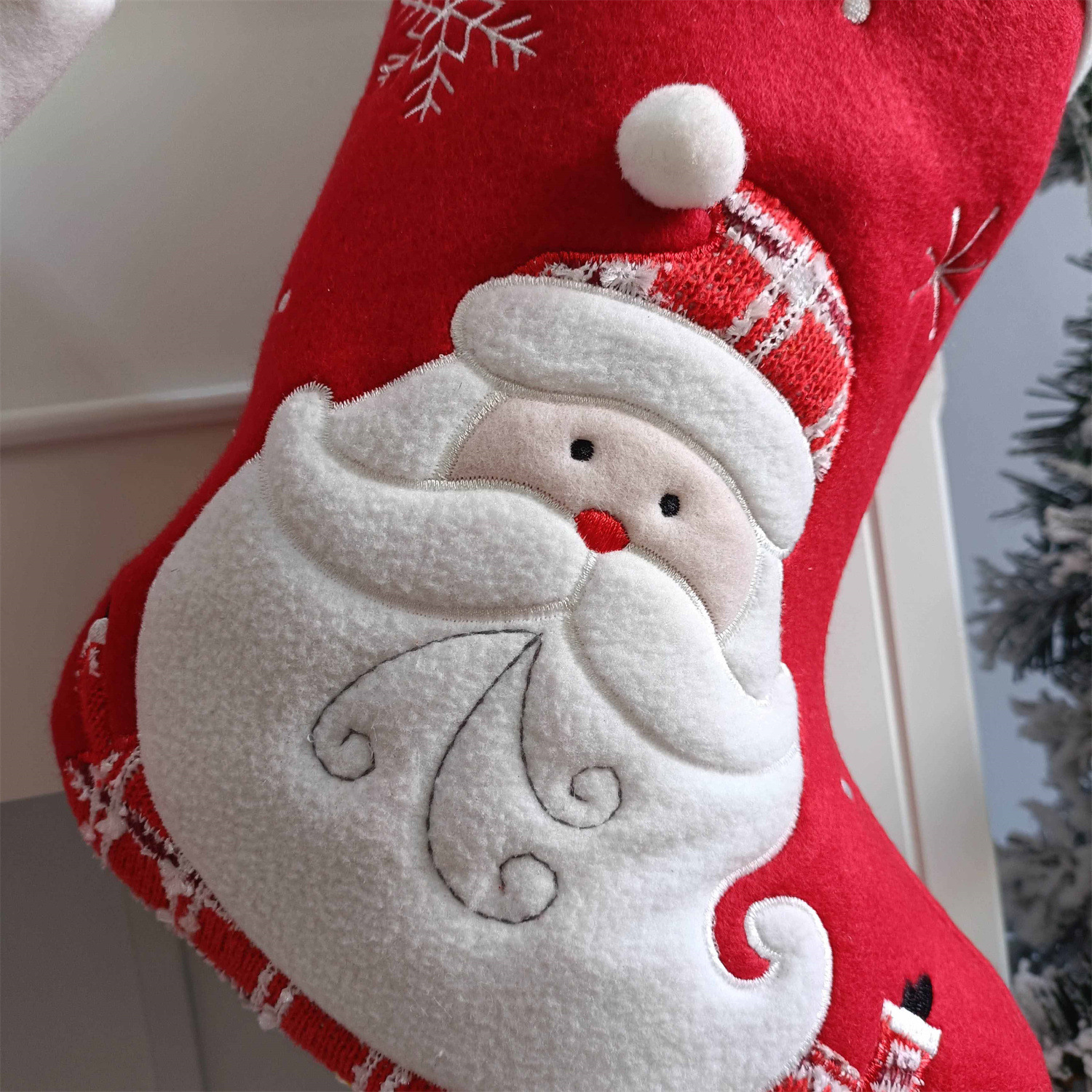 Personalized Embroidered Cute Pattern Christmas Stocking | MCGift39