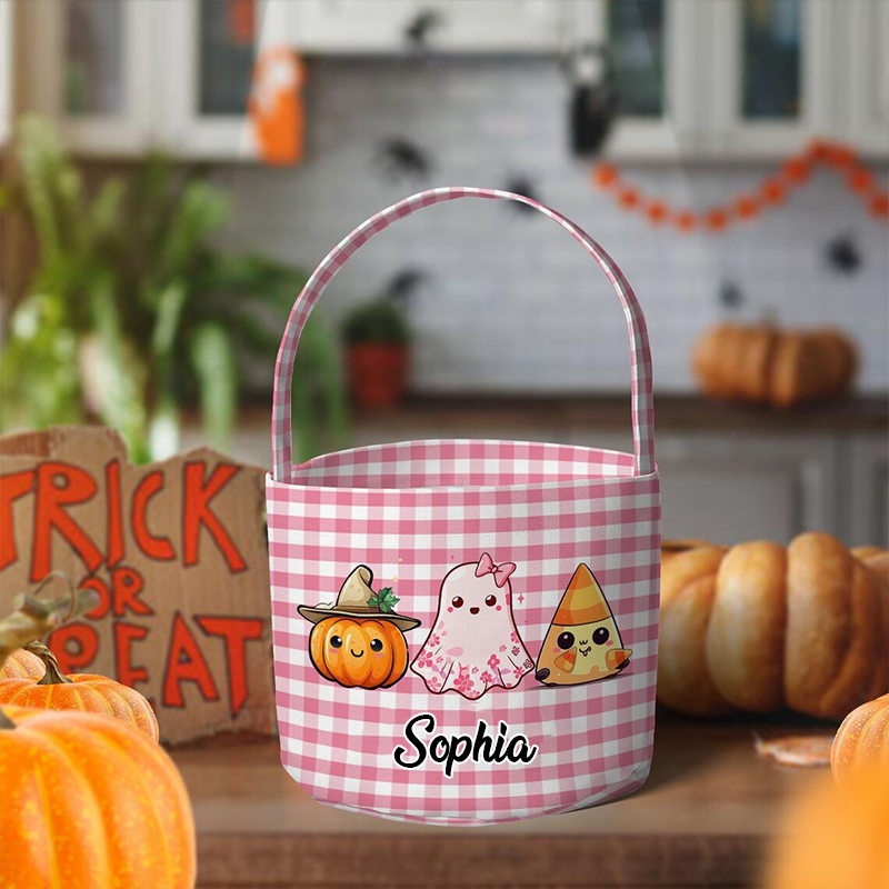 Personalized Lovely Halloween Bucket | CWHalloween1401