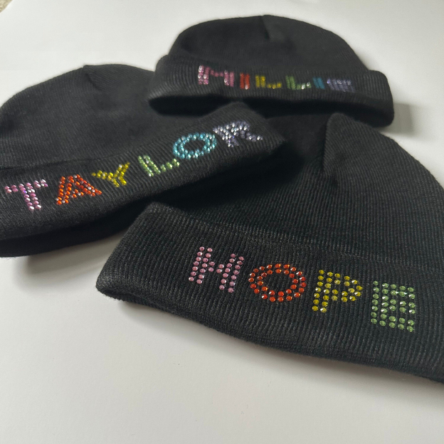 Personalized Kid Sparkly Rhinestone Beanie for Comfort & Unique | HSKid43