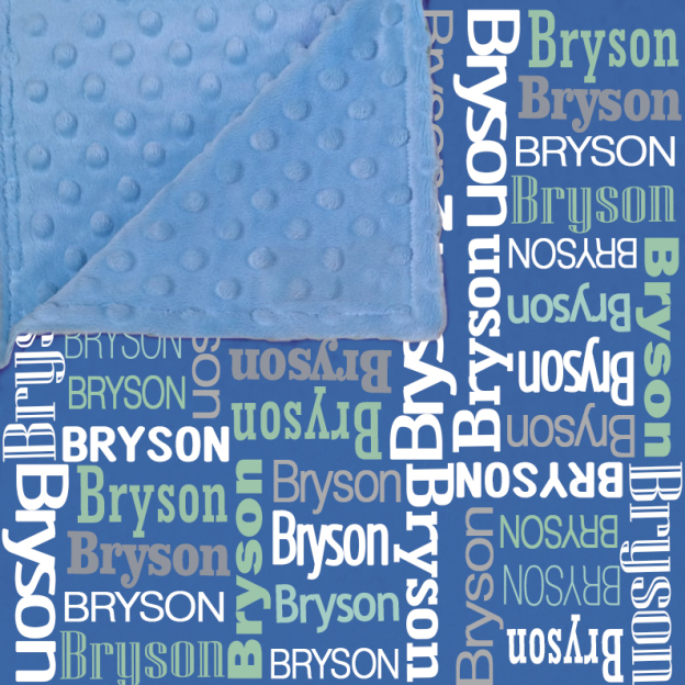 Personalized Double Layers Minkey Dimple Dot Warm Blanket | CWMinky01