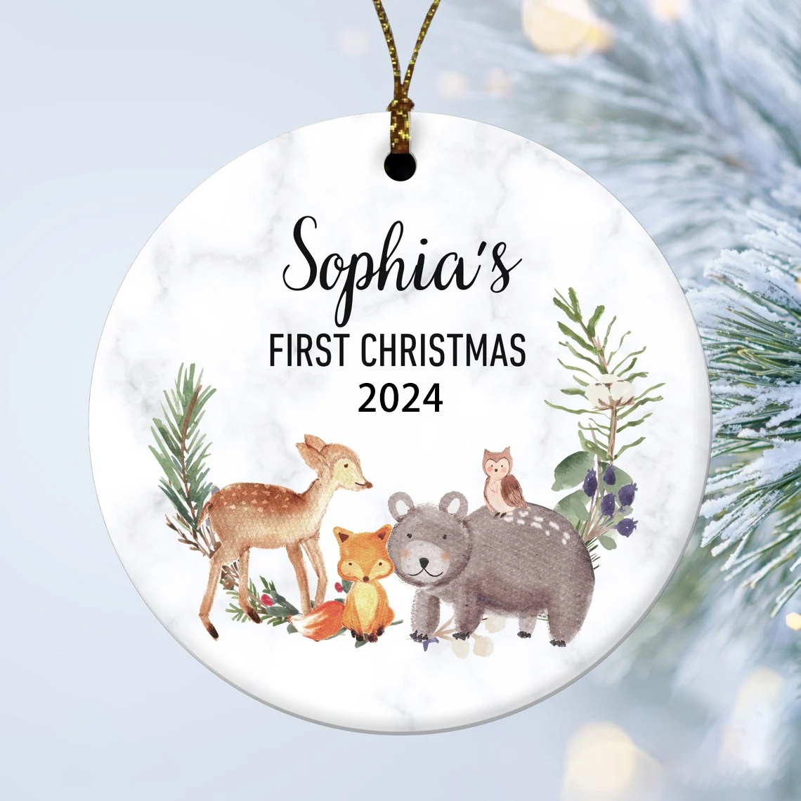 Personalized Baby's First Christmas Ornaments Decoration | MCGift3605