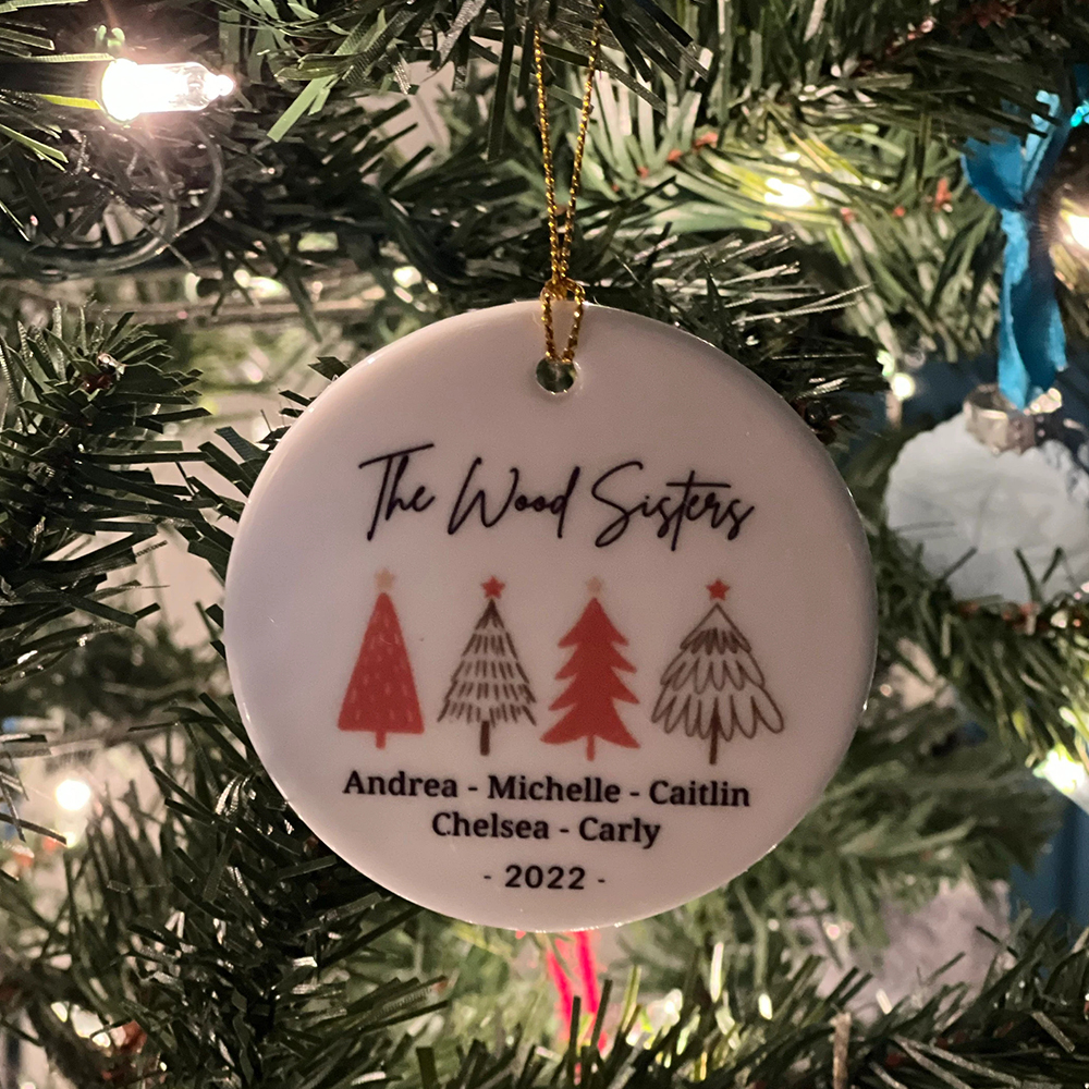 Personalized Family Christmas Tree Ornaments Decoration | MCGift5706