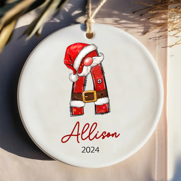 Personalized Christmas Monogram Ornaments Decoration | MCGift5710