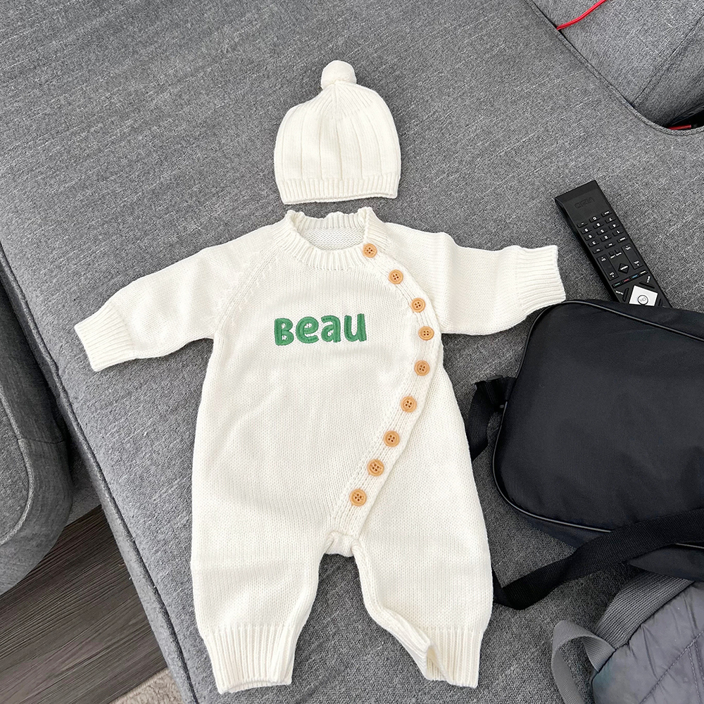 Personalized Embroidered Kids Color Romper Set | inSet13