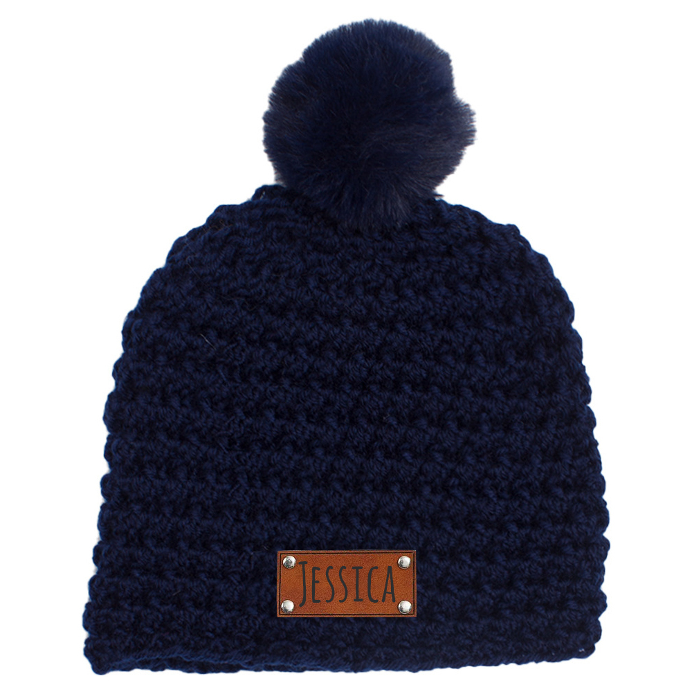 Personalized Embroidery Kid Colorful Pom Pom Hat | HSKid49