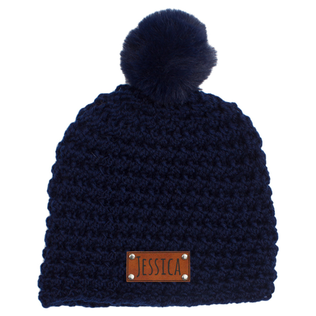 Personalized Embroidery Kid Colorful Pom Pom Hat | HSKid49