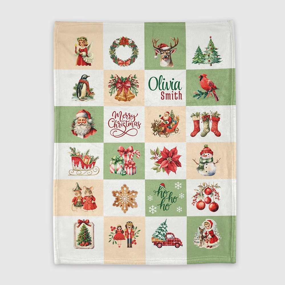 Personalized Merry Christmas Blanket for Comfort & Unique | BKMC14