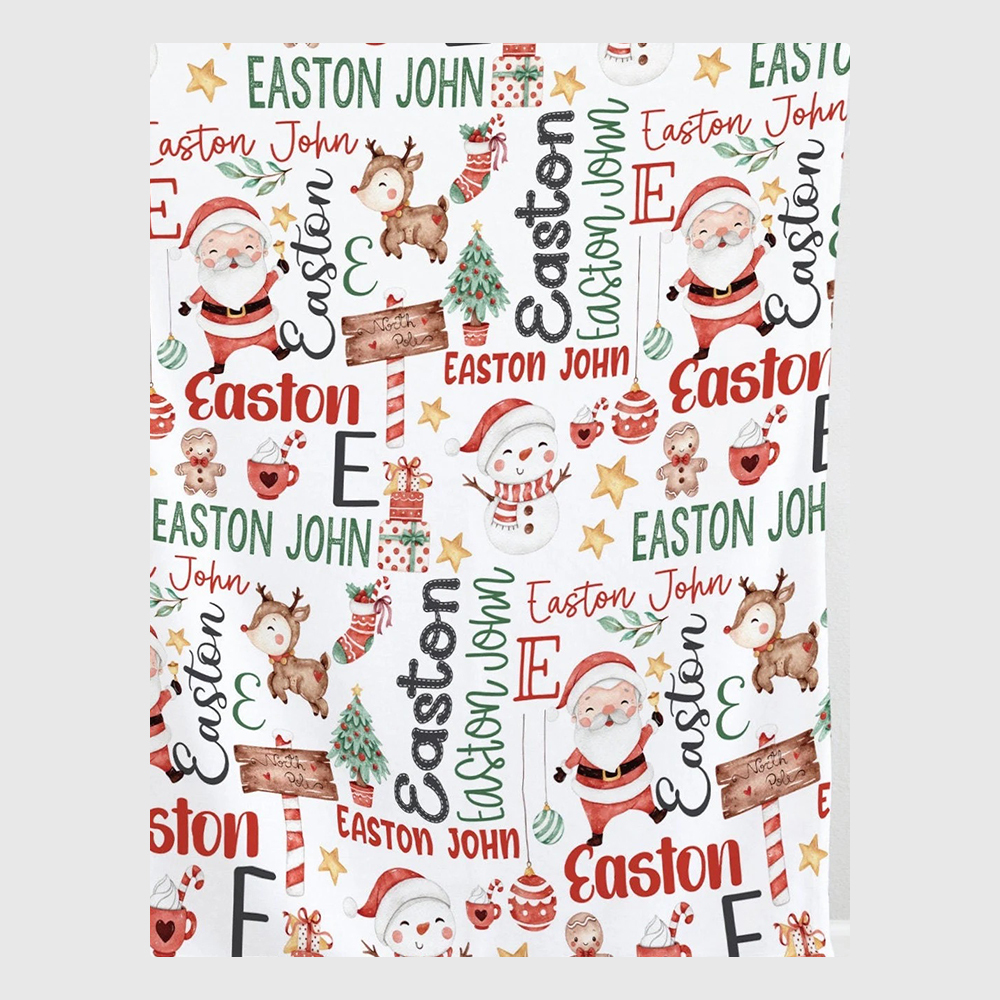 Personalized Merry Christmas Blanket for Comfort & Unique | BKMC19