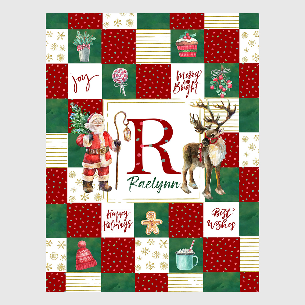 Personalized Merry Christmas Blanket for Comfort & Unique | BKMC21