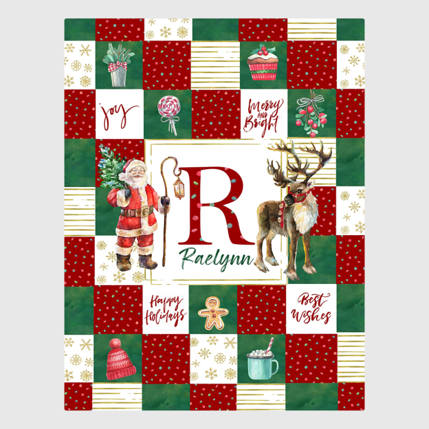 Personalized Merry Christmas Blanket for Comfort & Unique | BKMC21