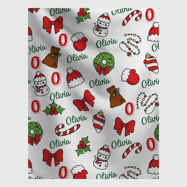 Personalized Merry Christmas Blanket for Comfort & Unique | BKMC25