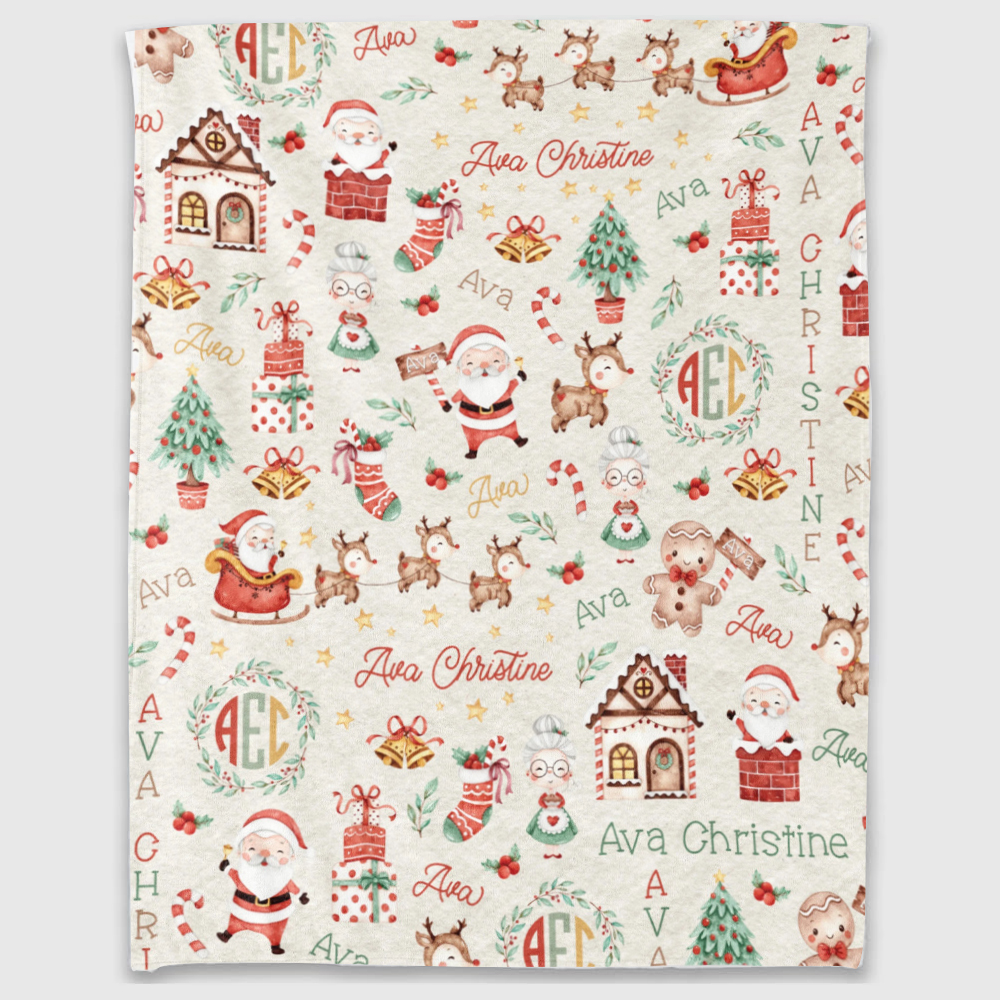 Personalized Merry Christmas Blanket for Comfort & Unique | BKMC29