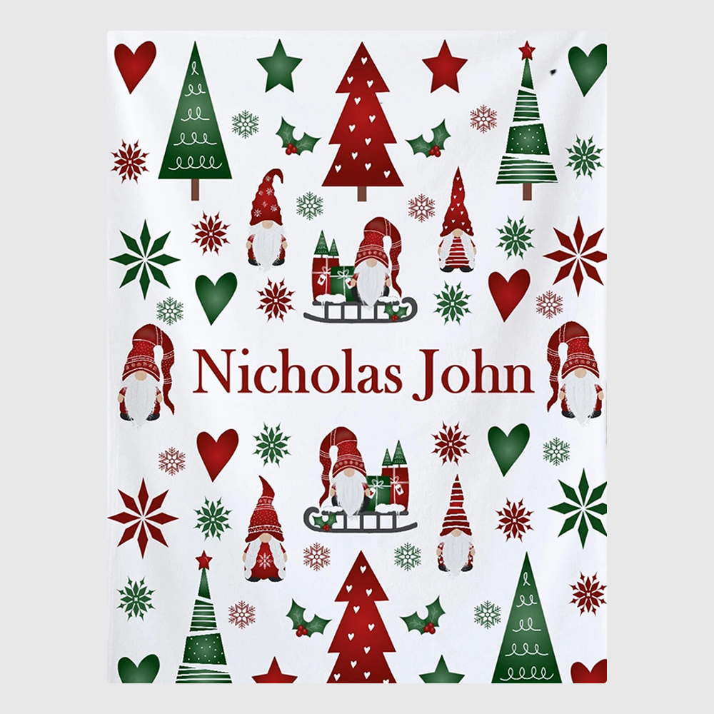 Personalized Merry Christmas Blanket for Comfort & Unique | BKMC30