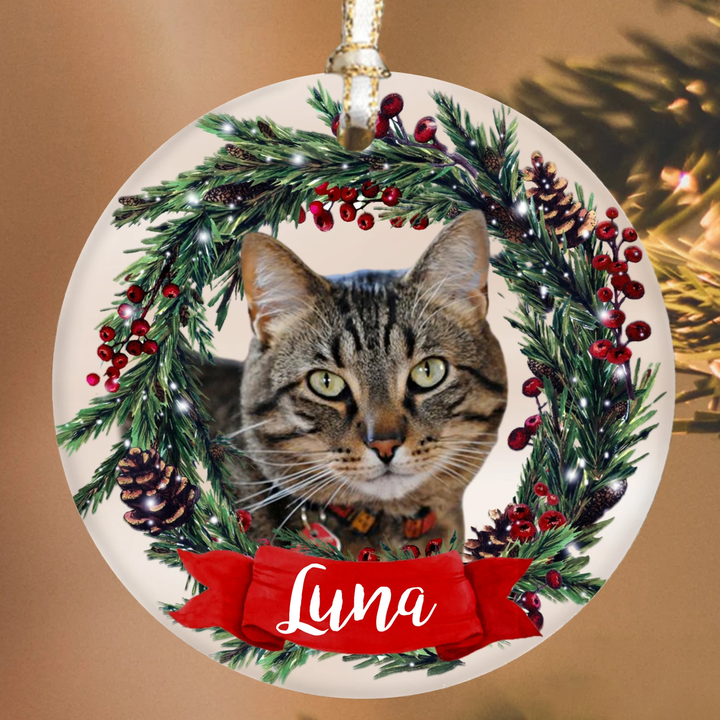 Personalized Pet Christmas Garland Ornaments Decoration | MCGift5715