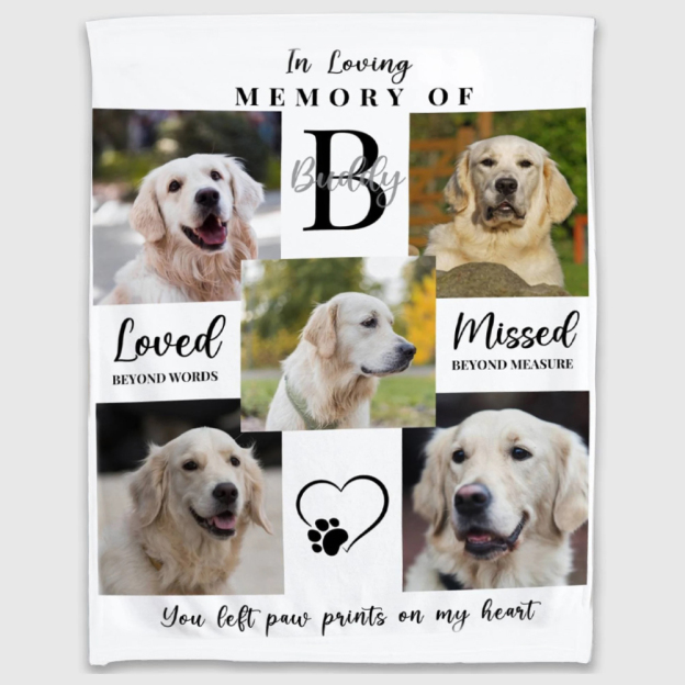 Personalized Lovely Pet Blanket for Comfort & Unique | BKPet117