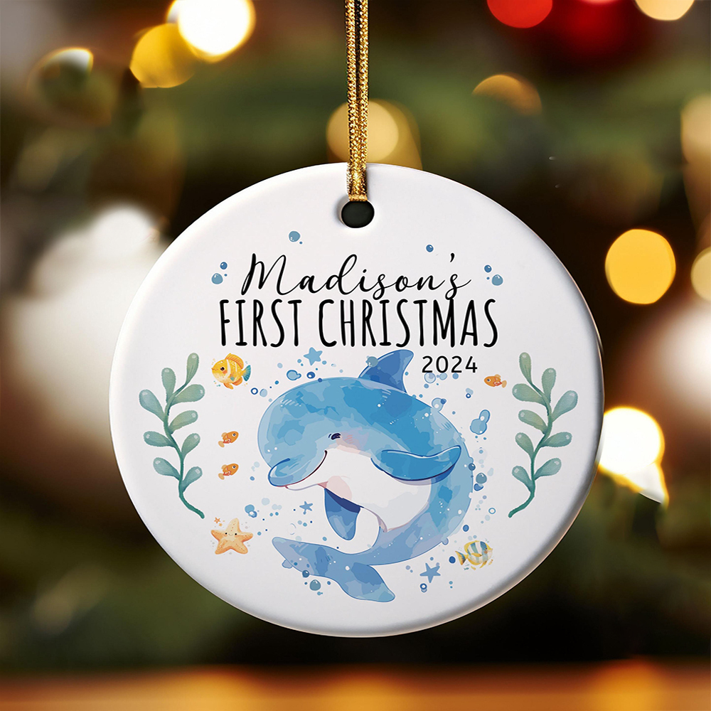 Personalized Cute Marine Animal Christmas Ornaments Decoration | MCGift5723