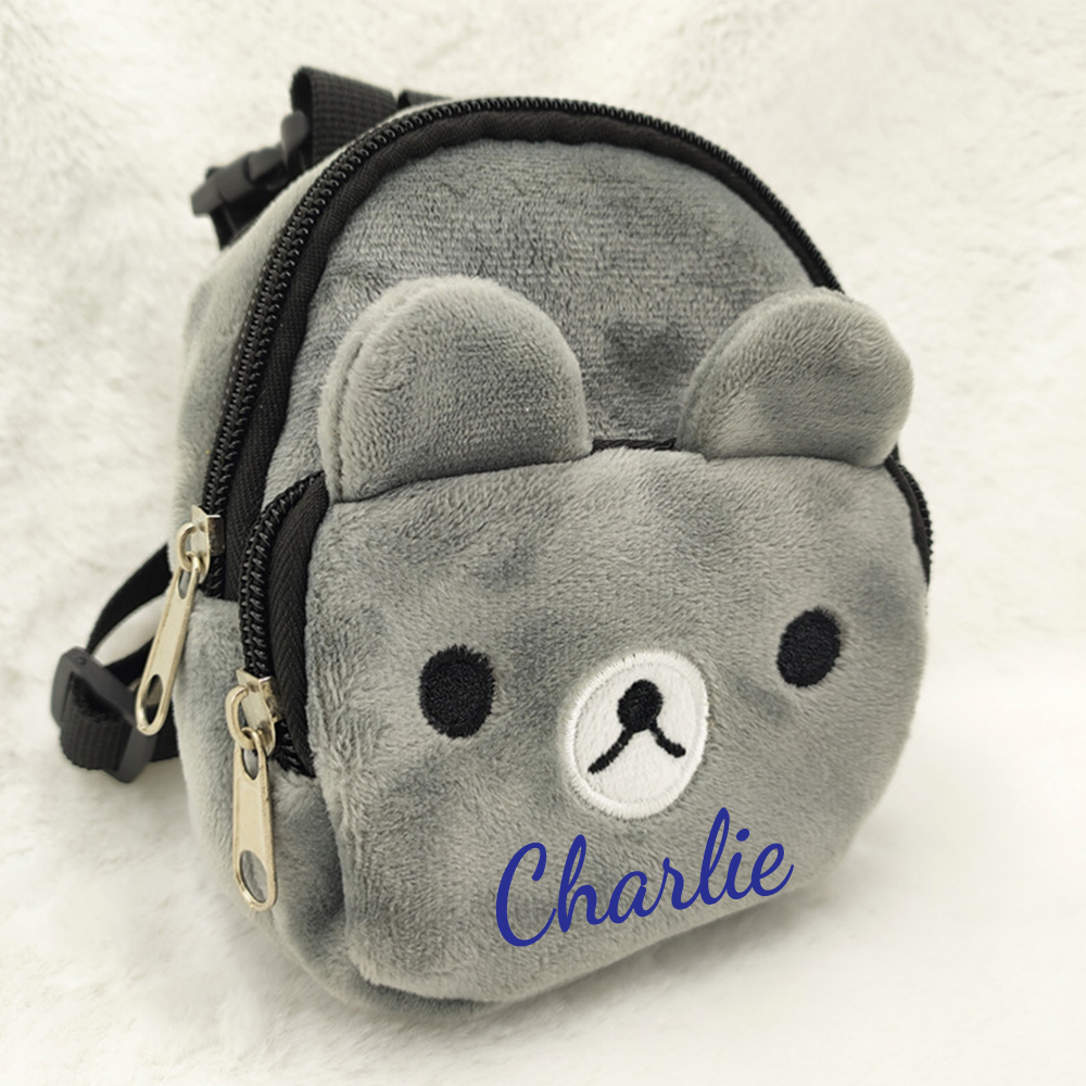 Personalized Cartoon Bear Pet Backpack| BKPet49