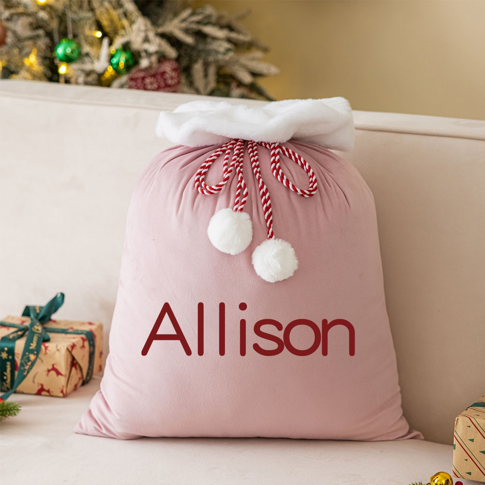 Personalized Christmas Velvet Santa Sack for Gifts | MCGift102
