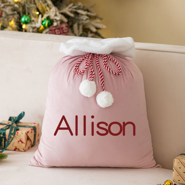 Personalized Christmas Velvet Santa Sack for Gifts | MCGift102
