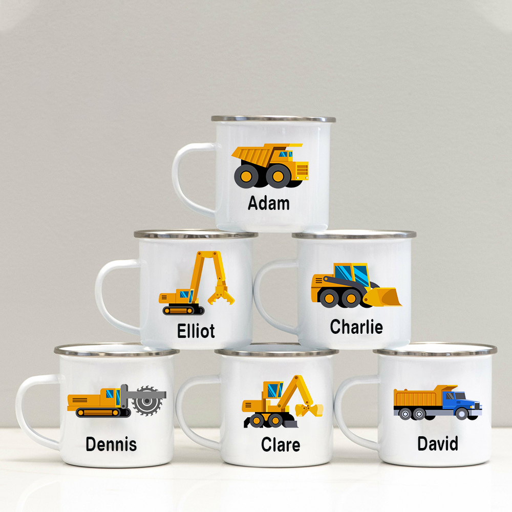 Personalised 12oz Truck Mugs for Kids | KidMug02
