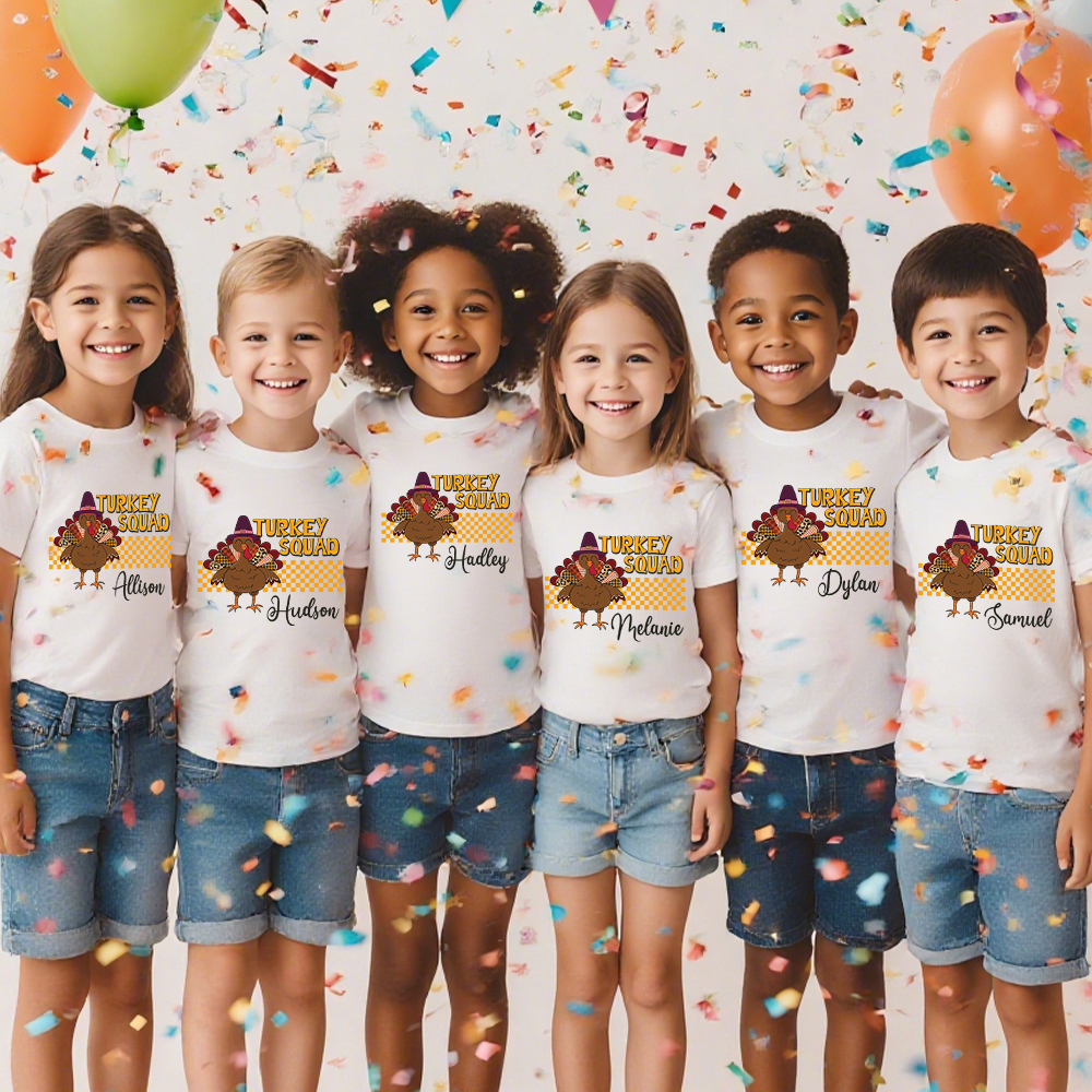 Personalized Turkey Squad Family Matching Shirt | CWThanks09