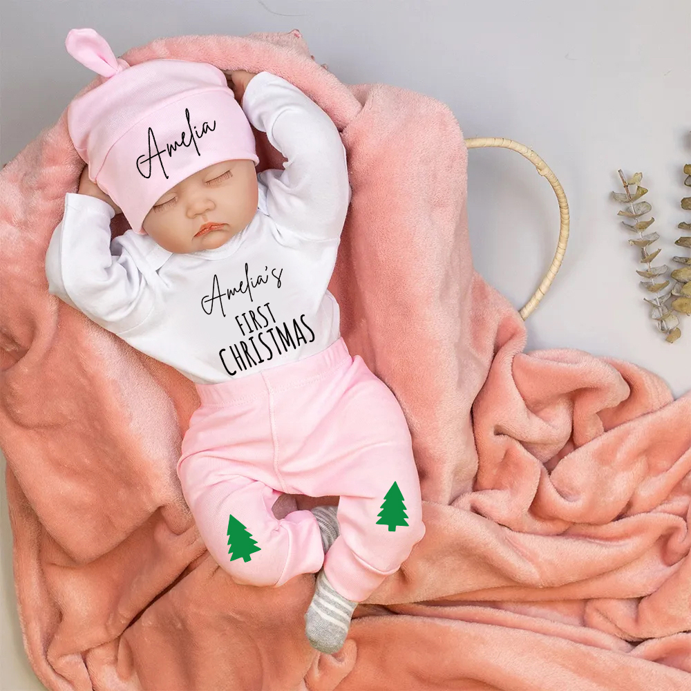 Personalized Baby 1st Christmas Outfit Set | MCGift120