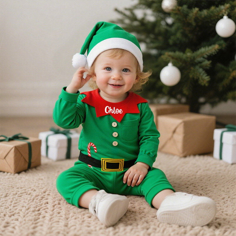 Personalized Newborn Baby Christmas Outfits | MCGift140