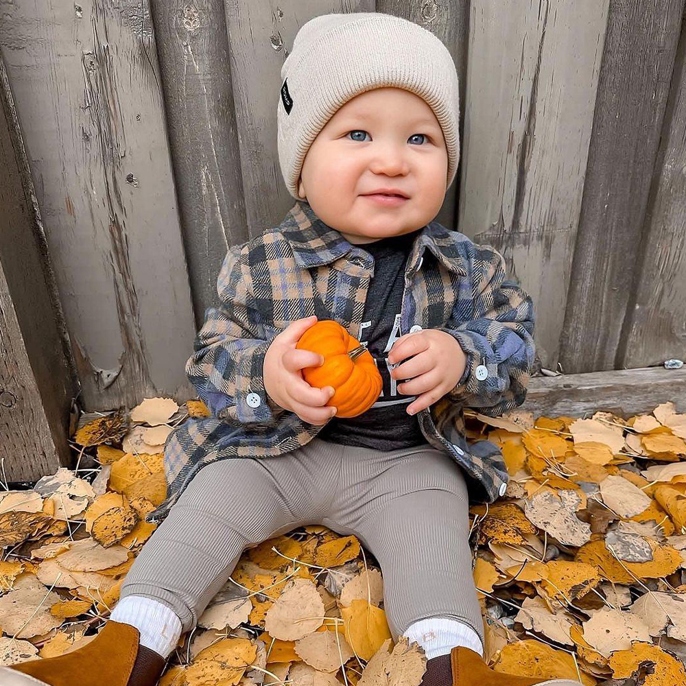 Personalized Leather Patch Kids Flannel Jacket | inJacket15