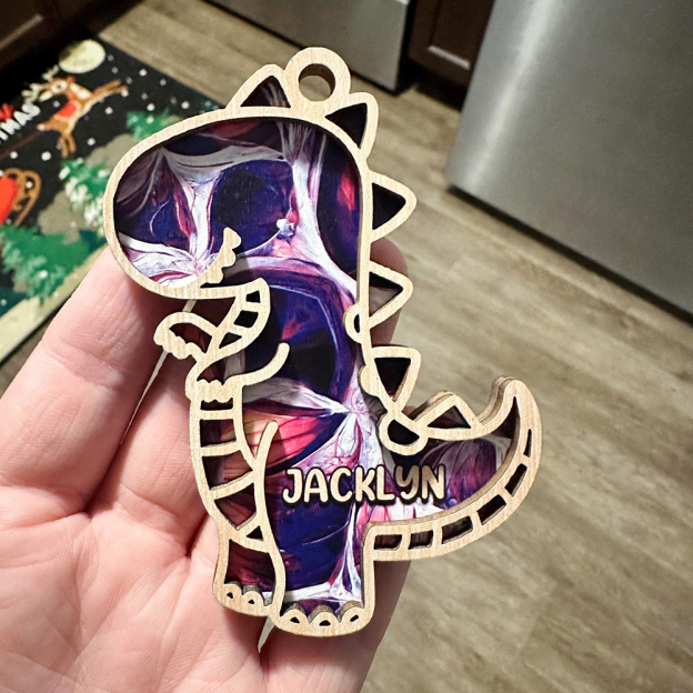 Personalized Dinosaur Christmas Tree Ornaments | MCGift148