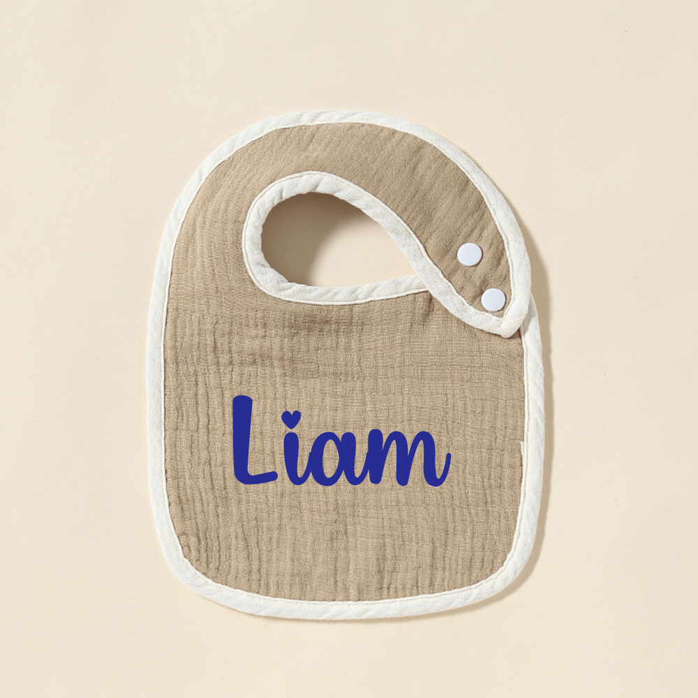 Personalized Embroidered Baby Cotton Bibs | CWBaby306