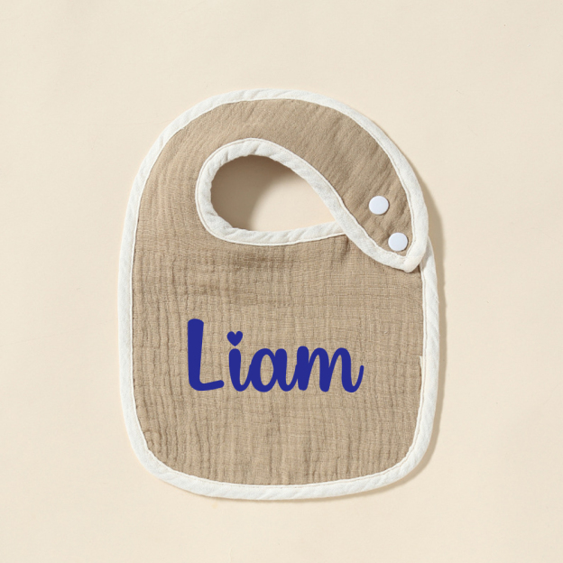 Personalized Embroidered Baby Cotton Bibs | CWBaby306