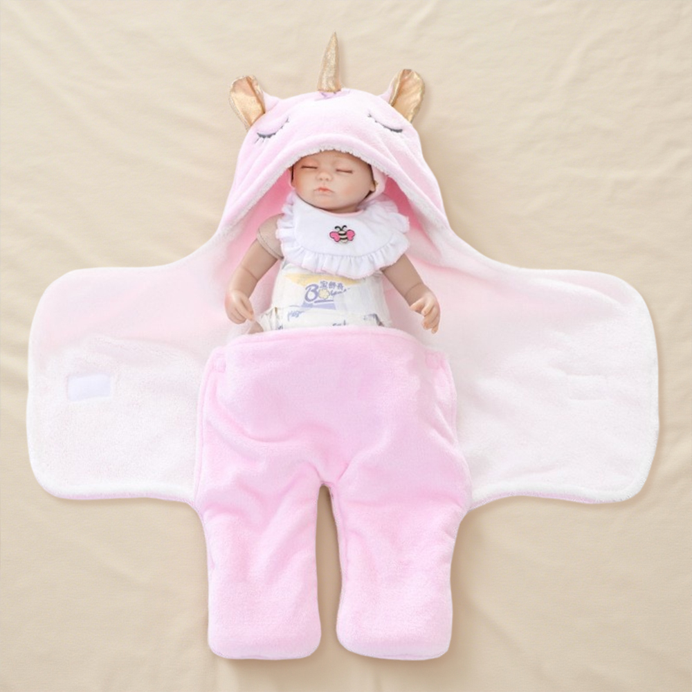 Personalized Baby Unicorn Flannel Super-soft Sleeping Bag | CWBaby307