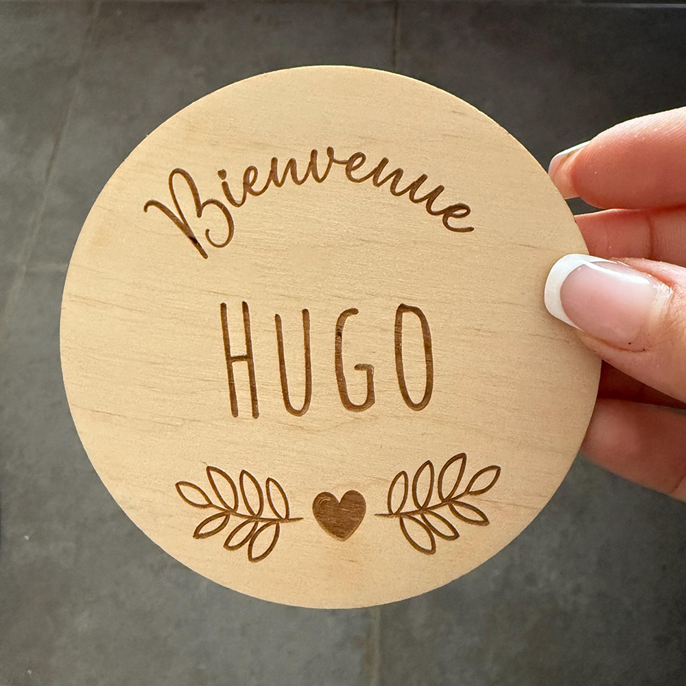 Personalized Wooden Newborn Baby Birth Souvenir | CWToy154