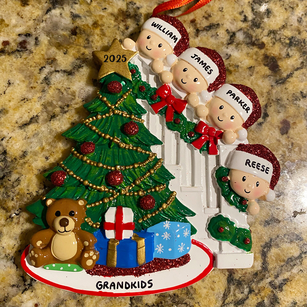 Personalised Christmas Tree Family Ornament | MCGift203