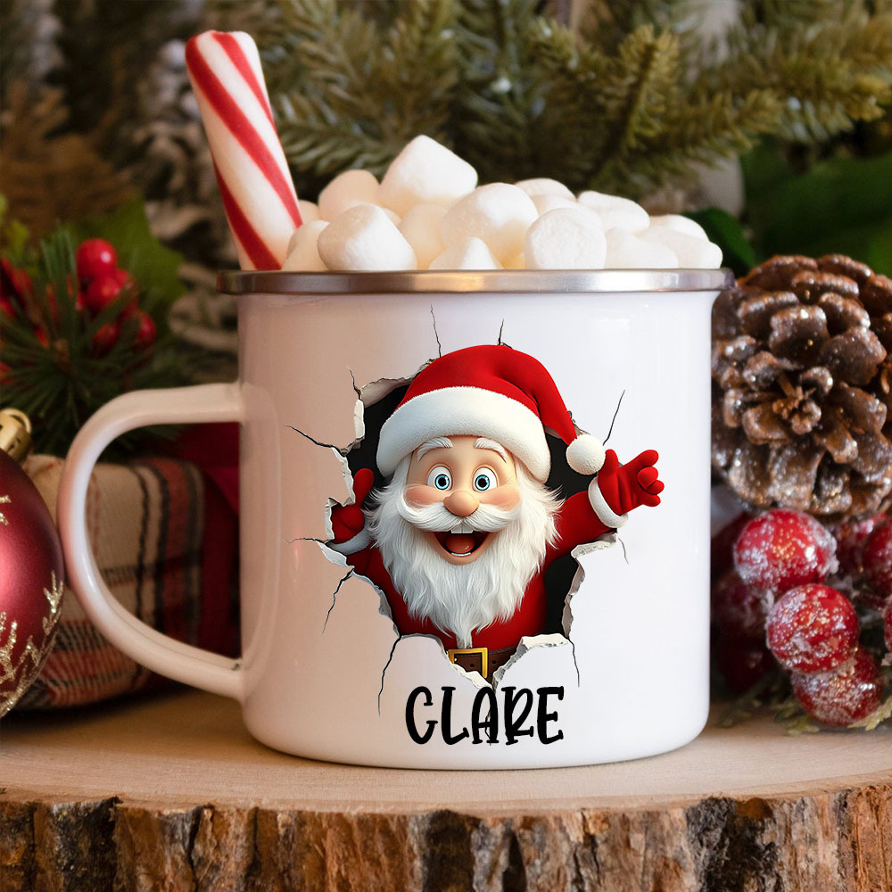 Personalised 12oz Christmas Santa Claus Mugs | MCGift209