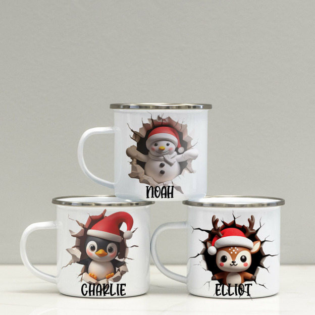 Personalised 12oz/17oz Christmas Creactive Mugs | MCGift211