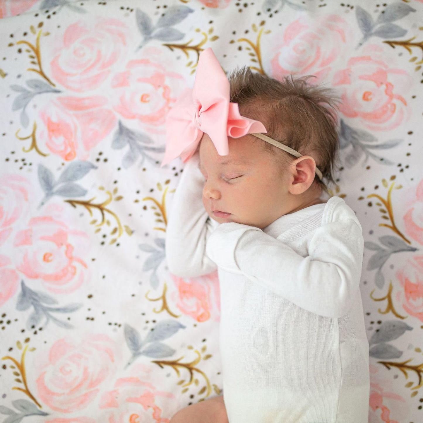 Personalized Lovely Kid Vintage Floral Baby Blanket for Comfort & Unique | CWBaby55