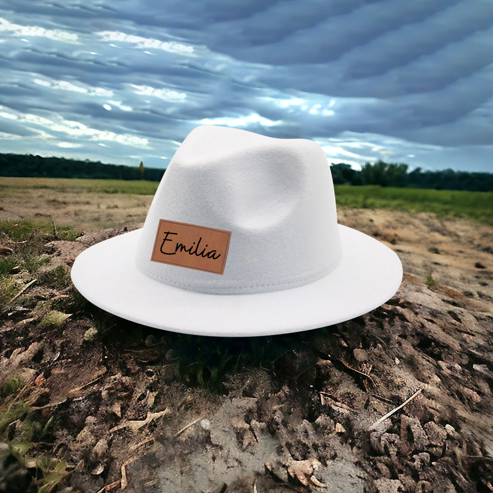 Personalized Leather Patch Cowboy Hat for Comfort & Unique | CWBeach99