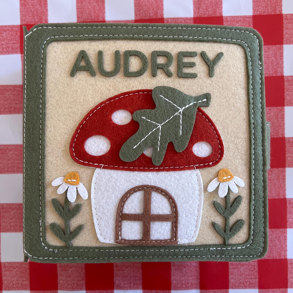 Personalized Baby Handmade Sensory Activities Felt Quiet Book | CWToy168